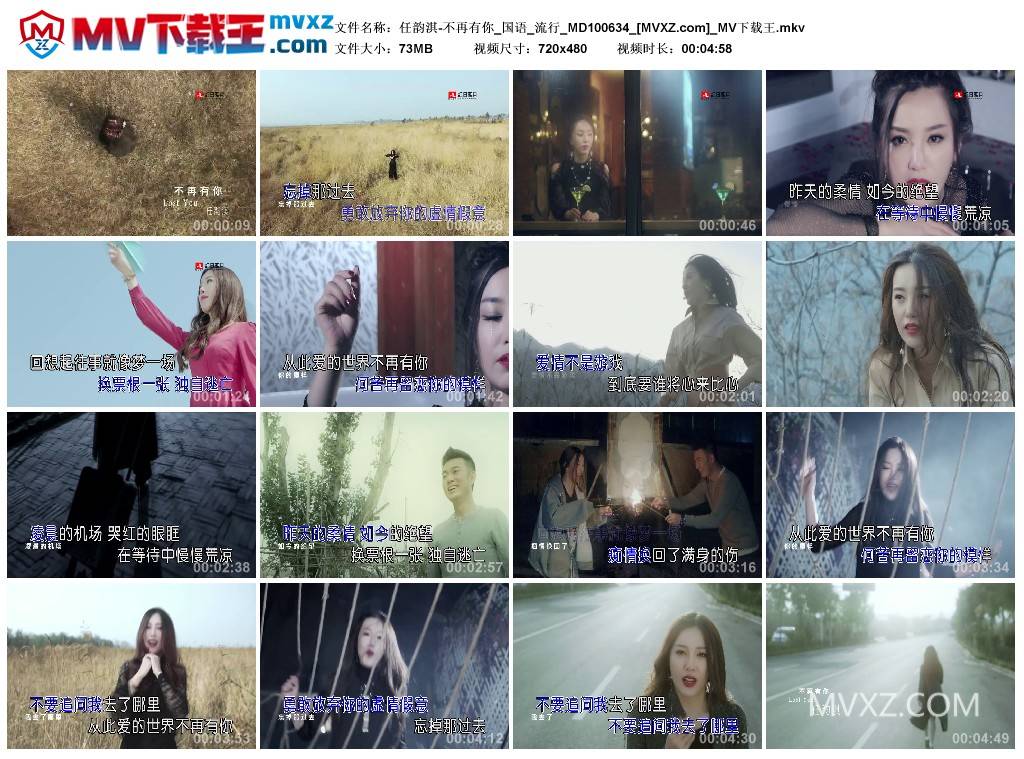 任韵淇-不再有你_国语_流行_MD100634